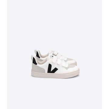 Veja V-10 CWL Sneakers Kinderen Wit Zwart | NL 866TCE